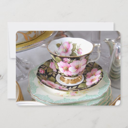 Tea en Cake  uitnodiging vanmiddag (Voorkant)