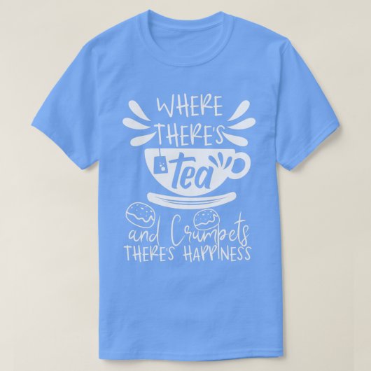 Tea en Crampets Tea Lover British vanmiddag Tea 3 T-shirt (Design voorkant)