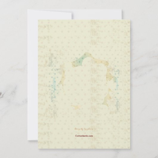 Tea en desserts Invitation Kaart (Achterkant)