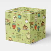 Tea en Honey Tea Time in Green Bedankdoosjes (Voorkant Zijde)