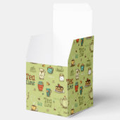 Tea en Honey Tea Time in Green Bedankdoosjes (Geopend)