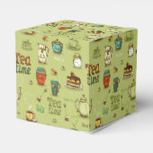 Tea en Honey Tea Time in Green Bedankdoosjes (Achterkant)