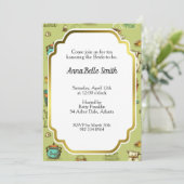 Tea en Honey Tea Time in Green Kaart (Staand voorkant)