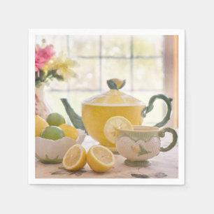 Tea en Lemon Paper Napkins Servet