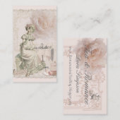 Tea en Romance Jane Austen Geïnspireerd Visitekaar Visitekaartje (Voorkant / Achterkant)