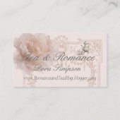 Tea en Romance Jane Austen Geïnspireerd Visitekaar Visitekaartje (Achterkant)