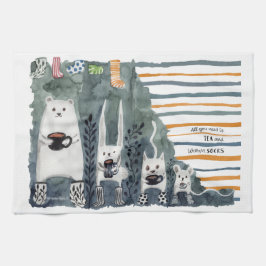 Tea en Warm Socks Kitchen Towelen Theedoek