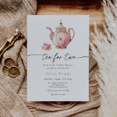 Tea for Two Baby shower Tea Party Kaart