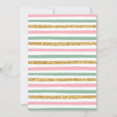 Tea for Two Birthday Party Invitation Kaart (Achterkant)