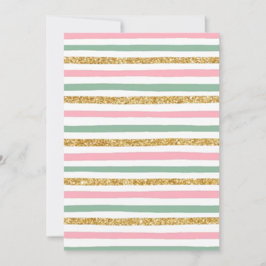 Tea for Two Birthday Party Invitation Kaart (Achterkant)