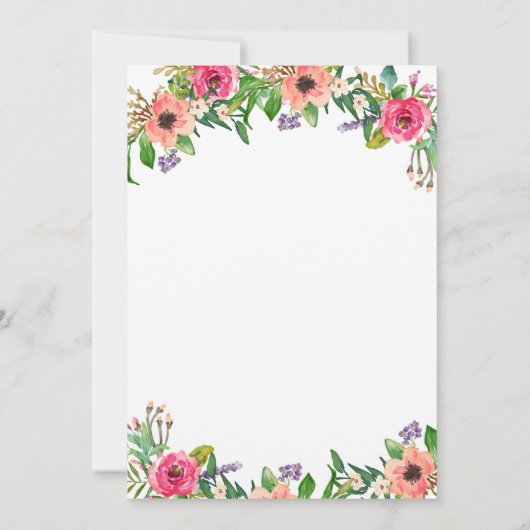 Tea for Two Birthday Party Invitation Kaart (Achterkant)