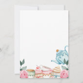Tea for Two Floral 2nd Birthday Kaart (Achterkant)