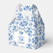 Tea for Two – Floral 2nd Birthday Party Bedankdoosjes (Voorkant Zijde)