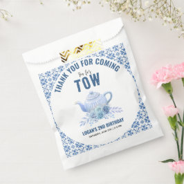 Tea for Two – Floral 2nd Birthday Party Bedankzakje