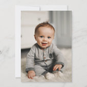 Tea for Two – Floral 2nd Birthday Party photo Kaart (Achterkant)