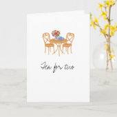 Tea for two, just for us.  kaart (Gele Bloem)