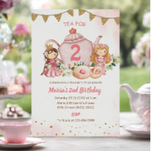 Tea for Two Princess 2nd Birthday Party