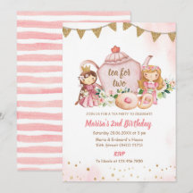 Tea for Two Princess Royal Tea Birthday Party