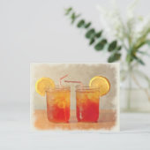 Tea for Two Southern Style Mason Jars of Sweet Tea Briefkaart (Staand voorkant)