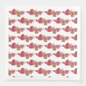 Tea for Two Tea Cup Trio Pattern Servet (Voorkant)