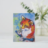 Tea Fox Briefkaart (Staand voorkant)