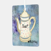 Tea? #FROMily Van Fandom Liu Diner Design Metalen Ornament (Voorkant links)