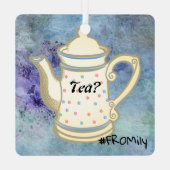 Tea? #FROMily Van Fandom Liu Diner Design Metalen Ornament (Achterkant)