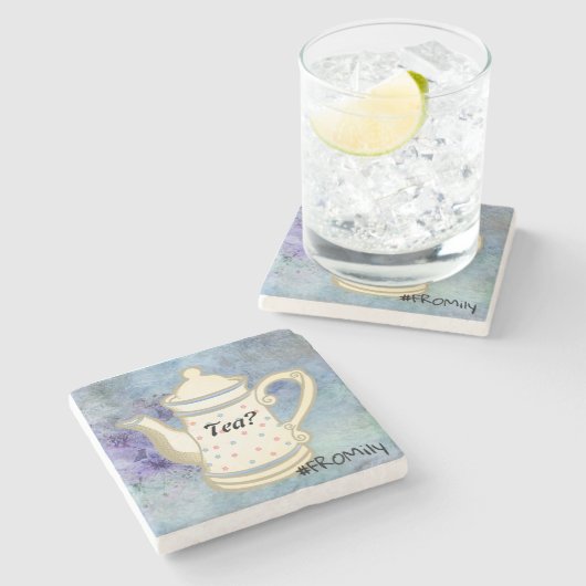 Tea? #FROMily Van Fandom Liu Diner Design Stenen Onderzetter (Zijkant)