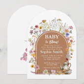 Tea Garden Baby in Bloom Baby shower Kaart (Voorkant / Achterkant)