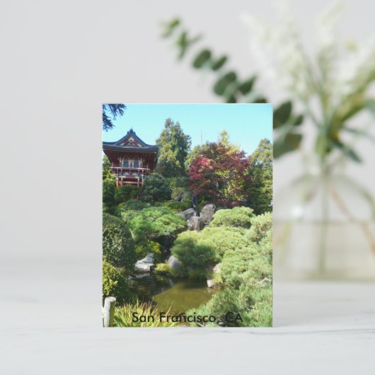 Tea Garden Briefkaart (Staand voorkant)