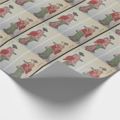  Tea/Geisha Dubbele Print Verpakkingsdocument Cadeaupapier (Hoek)