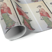  Tea/Geisha Dubbele Print Verpakkingsdocument Cadeaupapier (Rol Hoek)