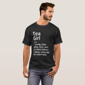 Tea Girl Sd South Dakota Funny City Roots T-shirt (Voorkant volledig)