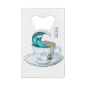 Tea Great Wave Off Kanagawa Creditkaart Flessenopener (Achterkant)
