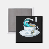 Tea Great Wave Off Kanagawa Magneet (Voorkant / Achterkant)