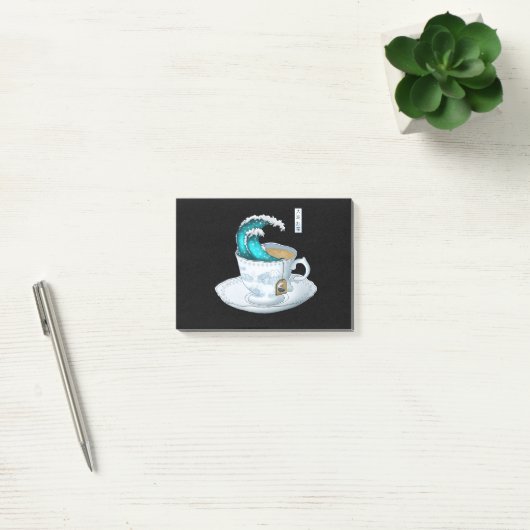 Tea Great Wave Off Kanagawa Post-it® Notes (Kantoor)