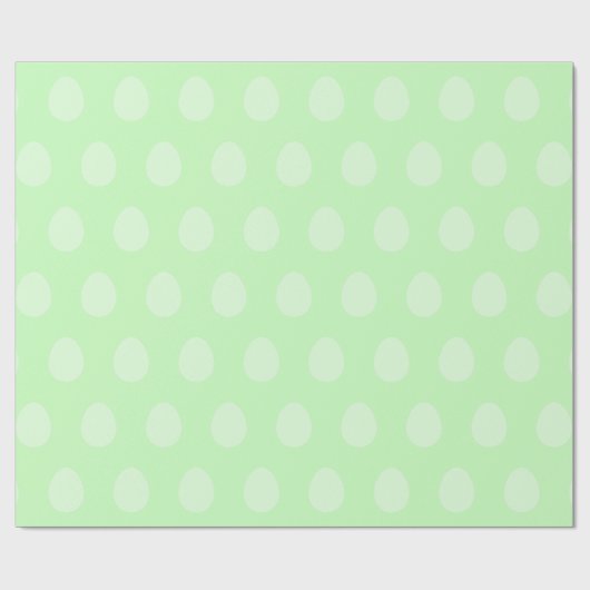 Tea Green Easter Egg Wrapping Paper Cadeaupapier (Vlak)