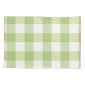 Tea Green Geruit Kussen Hoesje Kussensloop (Achterkant)