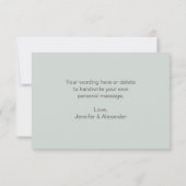 Tea Greenery Flat Hartelijk dank Bedankkaart (Achterkant)