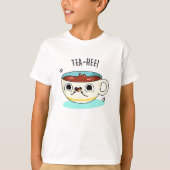 Tea Hee Funny Tea Cup T-shirt (Voorkant)
