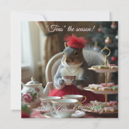 "Tea" het Seizoen Uitnodiging