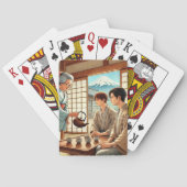 Tea House Datum (Jonge Mannen) Pokerkaarten (Achterkant)