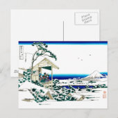 Tea House Hokusai Japanese Fine Art Briefkaart (Voorkant / Achterkant)