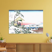 Tea house in Koishikawa Canvas Afdruk (Insitu (Woonkamer))