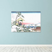 Tea house in Koishikawa Canvas Afdruk (Insitu (Houten vloer))