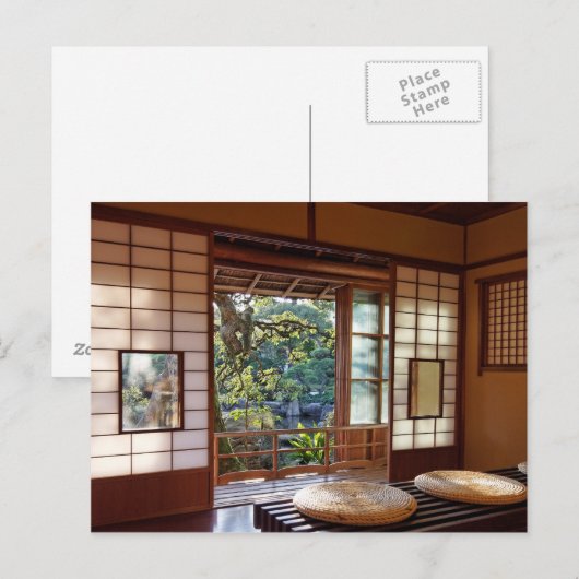 Tea house in spring postcard briefkaart (Voorkant / Achterkant)