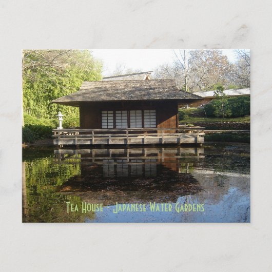 Tea House - Japanse watertuinen Briefkaart (Voorkant)