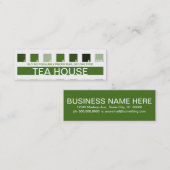 TEA HOUSE klantwaardering (mod squares) Klantenkaartje (Voorkant / Achterkant)