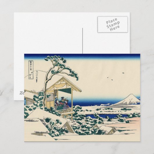 Tea house Koishikawa (door Hokusai) Briefkaart (Voorkant / Achterkant)