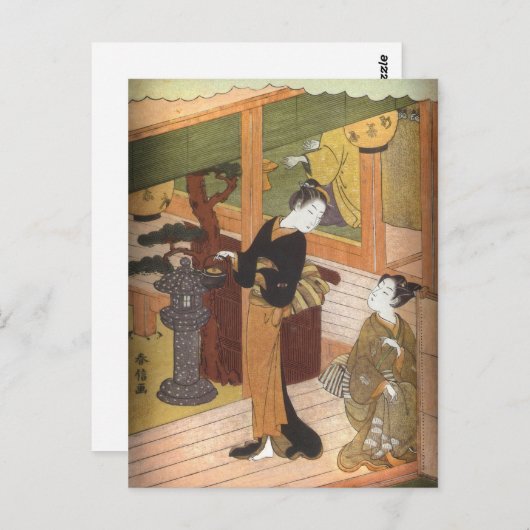 Tea House van Harunobu Briefkaart (Voorkant / Achterkant)